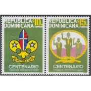 Rep. Dominicana 1555/56 2008 100º del Scoutismo MNH