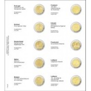 Lindner 1118-32 Hojas individuales para monedas conmemorativas de 2 Euros