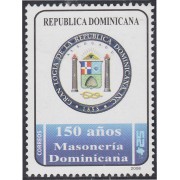 Rep. Dominicana 1562 2008 150 Años de la Masonería Dominicana MNH