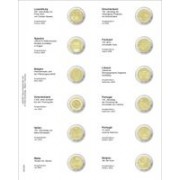 Lindner MU2E25 Hojas individuales pre-impresas para monedas de 2 Euros