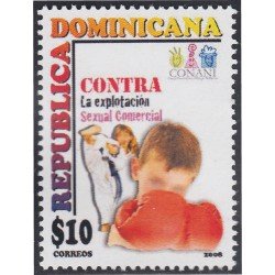 Rep. Dominicana 1563 2008 Campaña contra la Explotación Sexual Infantil MNH Rep. Dominicana 1563 2008 Campaña contra la Explotación Sexual Infantil MNH