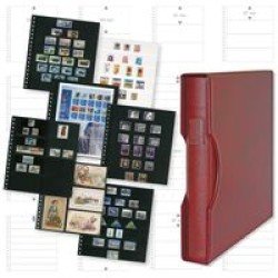 Lindner 1124Omnia-W carpeta de anillas regular con estuche (1124) rojo Lindner 1124Omnia-W carpeta de anillas regular con estuche (1124) rojo