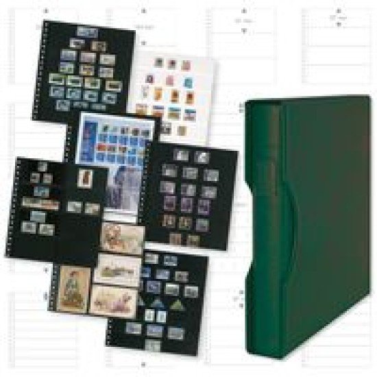 Lindner 1124Omnia-G carpeta de anillas regular con estuche (1124) verde Lindner 1124Omnia-G carpeta de anillas regular con estuche (1124) verde