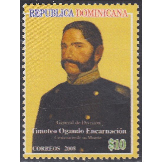 Rep. Dominicana 1565 2008 100º del nacimiento del General Timoteo Ogando Encarnación MNH Rep. Dominicana 1565 2008 100º del nacimiento del General Timoteo Ogando Encarnación MNH