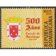 Rep. Dominicana 1566 2008 500 Años del Escudo de la Ciudad de Santiago MNH
