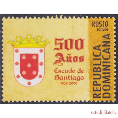 Rep. Dominicana 1566 2008 500 Años del Escudo de la Ciudad de Santiago MNH