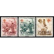 España Spain 1103/05 1951 Pro Tuberculosos MNH