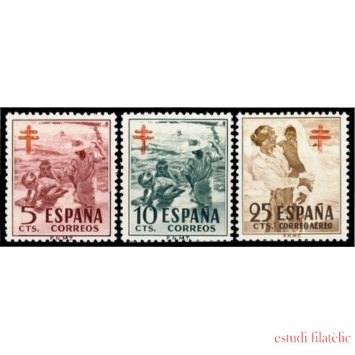 España Spain 1103/05 1951 Pro Tuberculosos MNH
