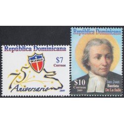 Rep. Dominicana 1576/77 2009 75 Años de la Salle MNH Rep. Dominicana 1576/77 2009 75 Años de la Salle MNH
