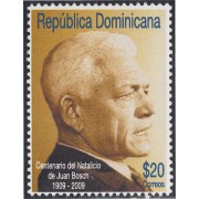 Rep. Dominicana 1579 2009 100º del Natalicio de Juan Bosch MNH