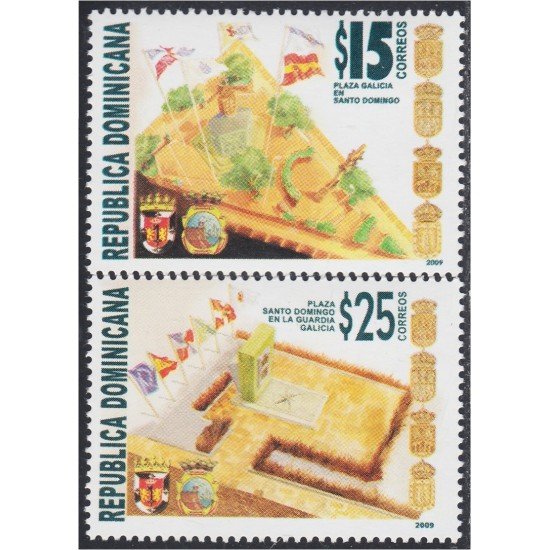 Rep. Dominicana 1588/89 2009 Plazas de la República Dominicana MNH Rep. Dominicana 1588/89 2009 Plazas de la República Dominicana MNH