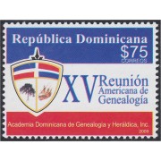 Rep. Dominicana 1590 2009 XV Reunión Americana de Genealogía MNH