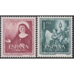 España Spain 1116/17 1952 Congreso Eucarístico MNH España Spain 1116/17 1952 Congreso Eucarístico MNH