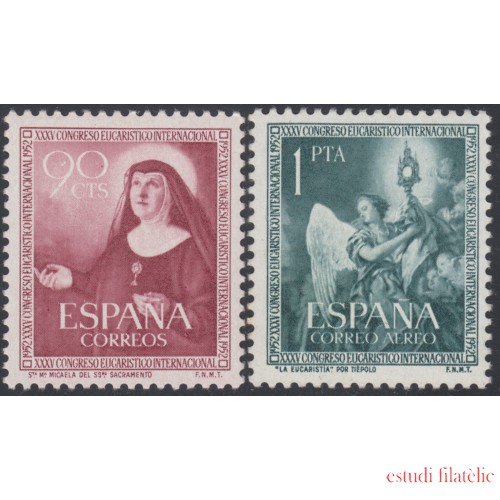 España Spain 1116/17 1952 Congreso Eucarístico MNH