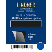 Lindner HA64426 paquetes protectores 44 x 26 negros 50 estuches