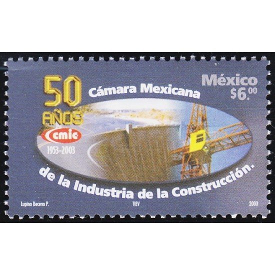 Mexico 2036 2003 50 Años de la Cámara Mejicana de la Industria de la Construcción MNH Mexico 2036 2003 50 Años de la Cámara Mejicana de la Industria de la Construcción MNH