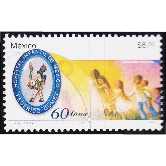 Mexico 2037 2003 60 Años del Hospital para niños de Méjico Federico Gómez MNH Mexico 2037 2003 60 Años del Hospital para niños de Méjico Federico Gómez MNH