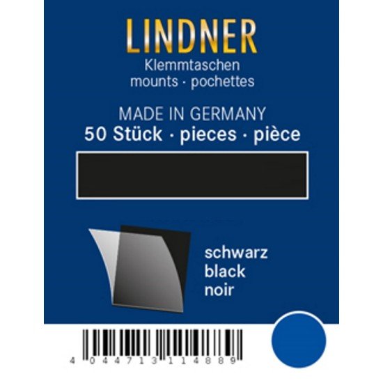 Lindner HA6043 paquetes protectores 21,5 x 30 negros 50 estuches Lindner HA6043 paquetes protectores 21,5 x 30 negros 50 estuches