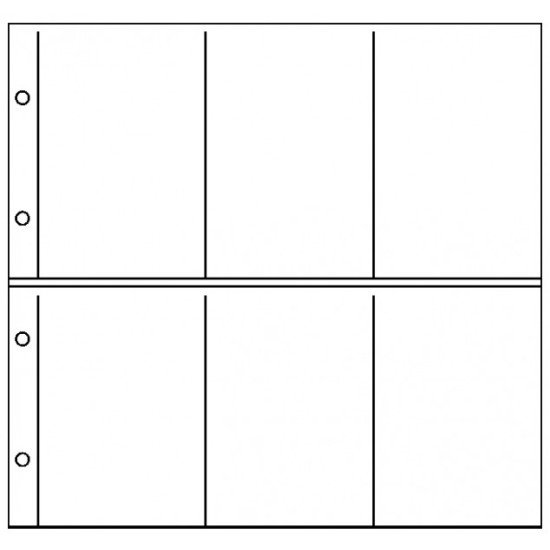 Lindner 3061P Hojas para tarjetas postales XL de 2 x 6 hasta 108 x 160 mm paquete de 10 Lindner 3061P Hojas para tarjetas postales XL de 2 x 6 hasta 108 x 160 mm paquete de 10
