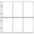 Lindner 3061P Hojas para tarjetas postales XL de 2 x 6 hasta 108 x 160 mm paquete de 10