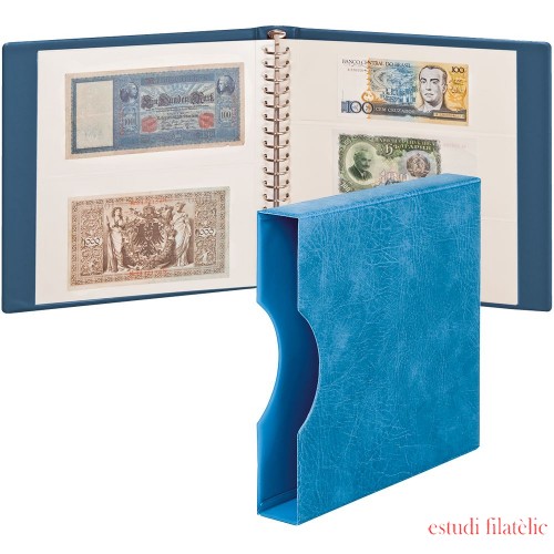 Lindner 2810-814-B Álbum de billetes azul