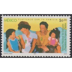 Mexico 2049 2003 Semana Nacional de donantes de trasplantes de Órganos MNH Mexico 2049 2003 Semana Nacional de donantes de trasplantes de Órganos MNH