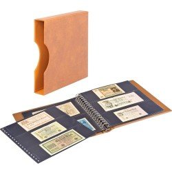 Lindner 2815-814-H Álbum de billetes bronceado Lindner 2815-814-H Álbum de billetes bronceado
