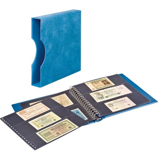 Lindner 2815-814-B Álbum de billetes azul Lindner 2815-814-B Álbum de billetes azul