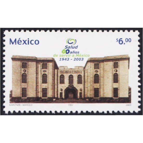 Mexico 2052 2003 60 Años de la Secretario de Sanidad MNH
