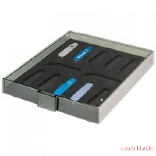 Lindner 2476 Caja de colección para 12 navajas suizas de 84 mm