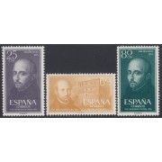 España Spain 1166/68 1955  IV centenario de la muerte de San Ignacio de Loyola MNH