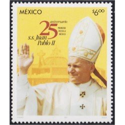 Mexico 2061 2004 25 Años del pontificado de SS. Juan Pablo II MNH Mexico 2061 2004 25 Años del pontificado de SS. Juan Pablo II MNH