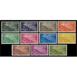 España Spain 1169/79 1955/1956 Superconstellation Nao Santa Maria Avión MNH España Spain 1169/79 1955/1956 Superconstellation Nao Santa Maria Avión MNH