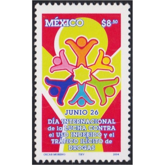 Mexico 2066 2004 Lucha contra la droga MNH Mexico 2066 2004 Lucha contra la droga MNH