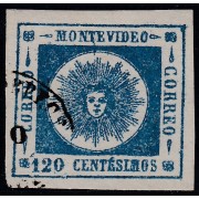 Uruguay 16c 1860/62 Sol de Mayo usado