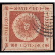 Uruguay 15 1860/62 Sol de Mayo usado 