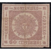 Uruguay 13 1860/62 Sol de Mayo usado