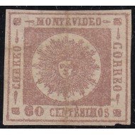 Uruguay 13 1860/62 Sol de Mayo usado
