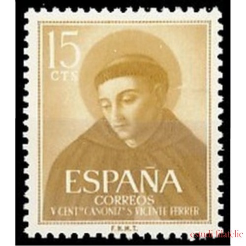 España Spain 1183 1955 V Centenario Canonización de San Vicente Ferrer MNH