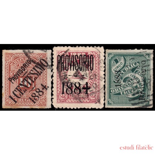 Uruguay 53/55 1883/84 Cifras usados