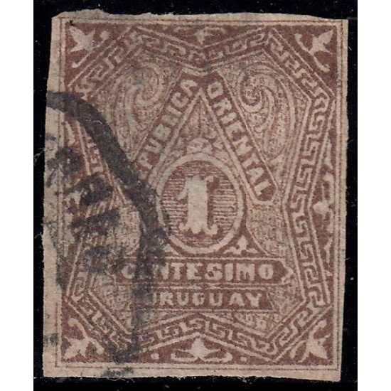 Uruguay 45a 1880 Cifra usado Uruguay 45a 1880 Cifra usado
