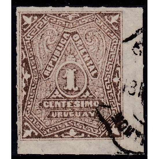 Uruguay 45 1880 Cifra usado Uruguay 45 1880 Cifra usado