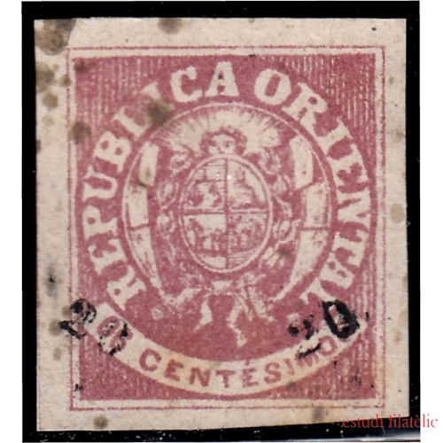 Uruguay 27 1866 Escudo Shield usado
