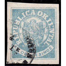 Uruguay 22 1864 Escudo Shield usado Uruguay 22 1864 Escudo Shield usado