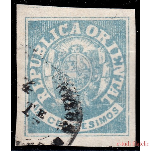 Uruguay 22 1864 Escudo Shield usado