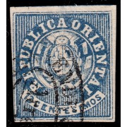 Uruguay 22A 1864 Escudo Shield usado