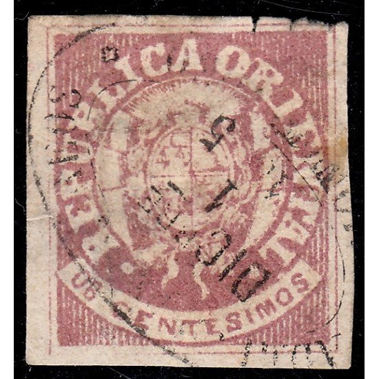 Uruguay 19 1864 Escudo Shield usado Uruguay 19 1864 Escudo Shield usado