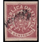 Uruguay 18 1864 Escudo Shield usado