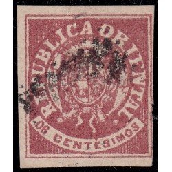 Uruguay 18 1864 Escudo Shield usado Uruguay 18 1864 Escudo Shield usado