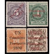 Uruguay 84/87 1891/92 Cifras MH